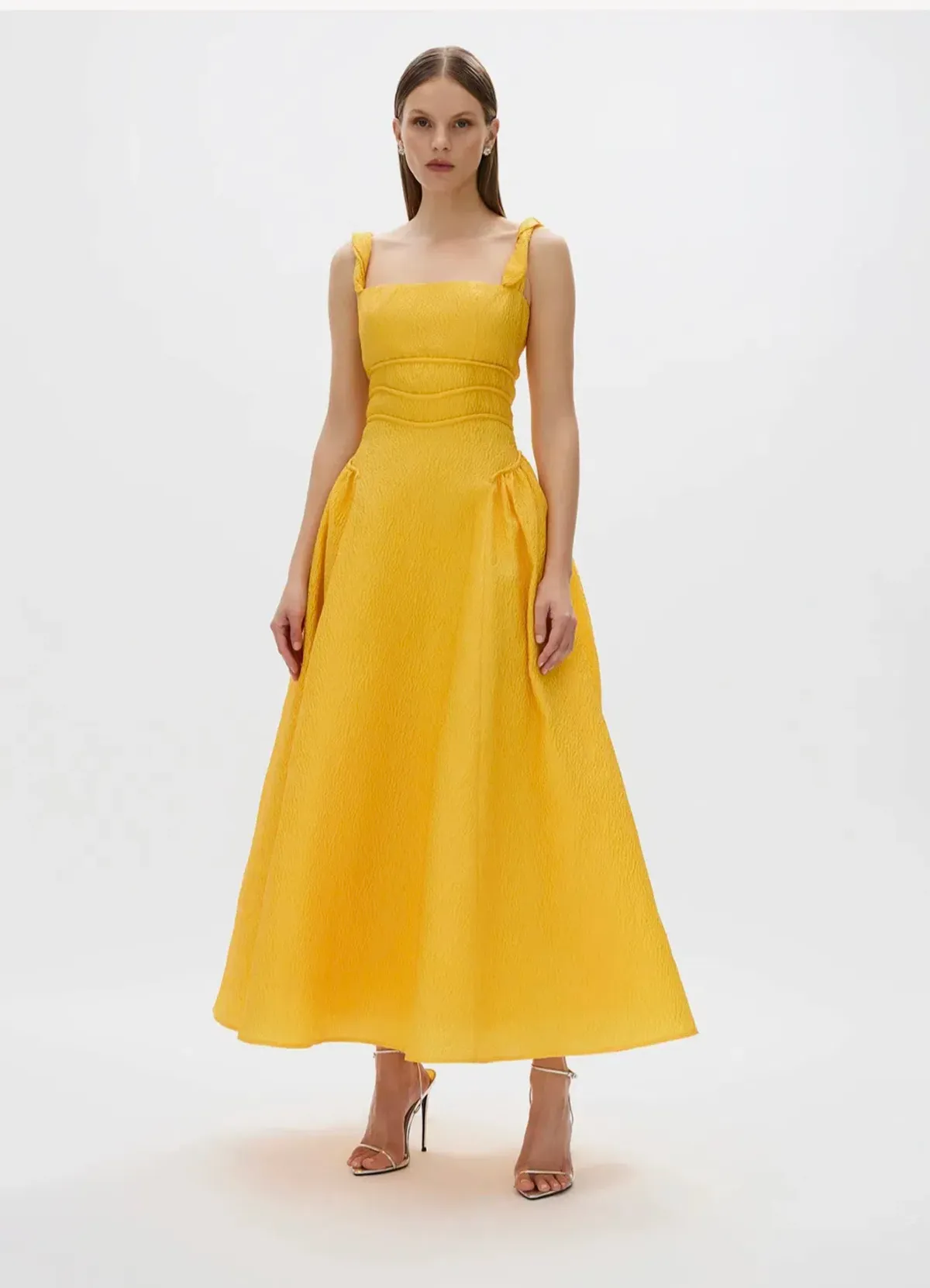 Rachel Gilbert Sophia Strap Dress Gold 6/AU18 - Image 1