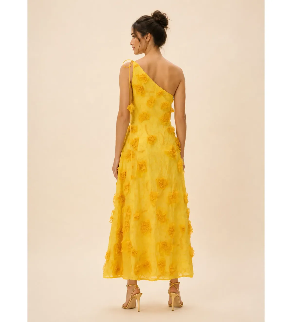 Rachel Gilbert Ianthe Dress in Yellow Size 1/AU8 - Image 2