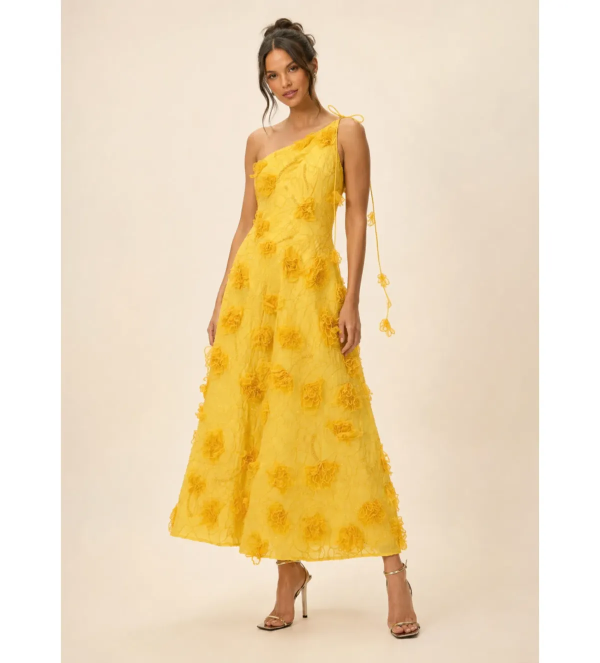 Rachel Gilbert Ianthe Dress in Yellow Size 1/AU8 - Image 1