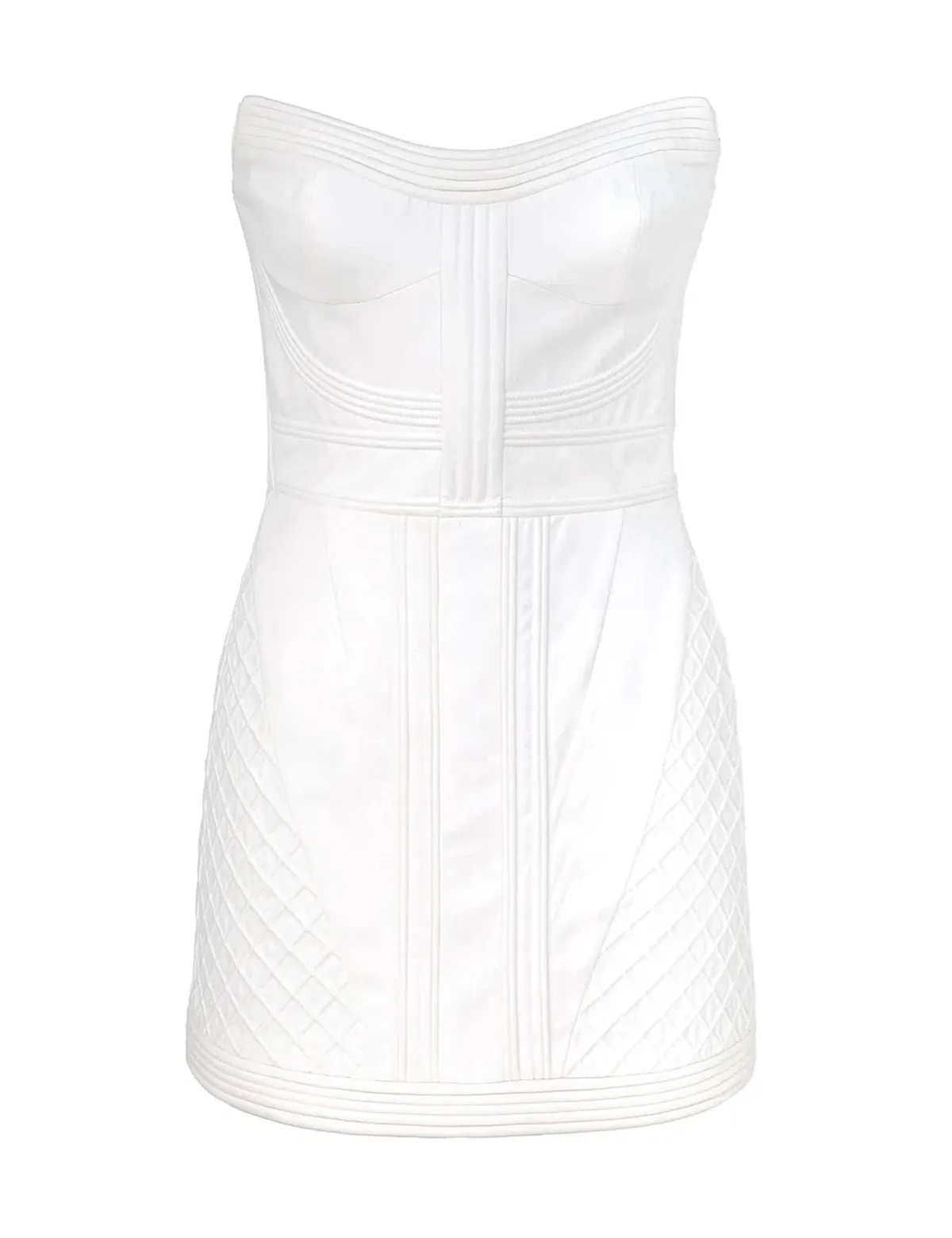 Zimmermann Rebellion Corded Corset Mini Dress in Ivory Size 0 / AU 8 - Image 1
