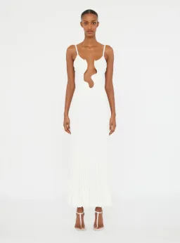 Christopher Esber Salacia Wire Sunray Dress in White size Small  for rent on The Volte - image 1