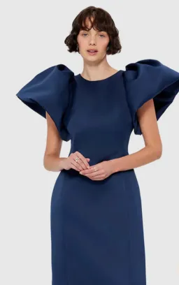Leo Lin Lucinda dress Navy size 12 for rent on The Volte - image 2
