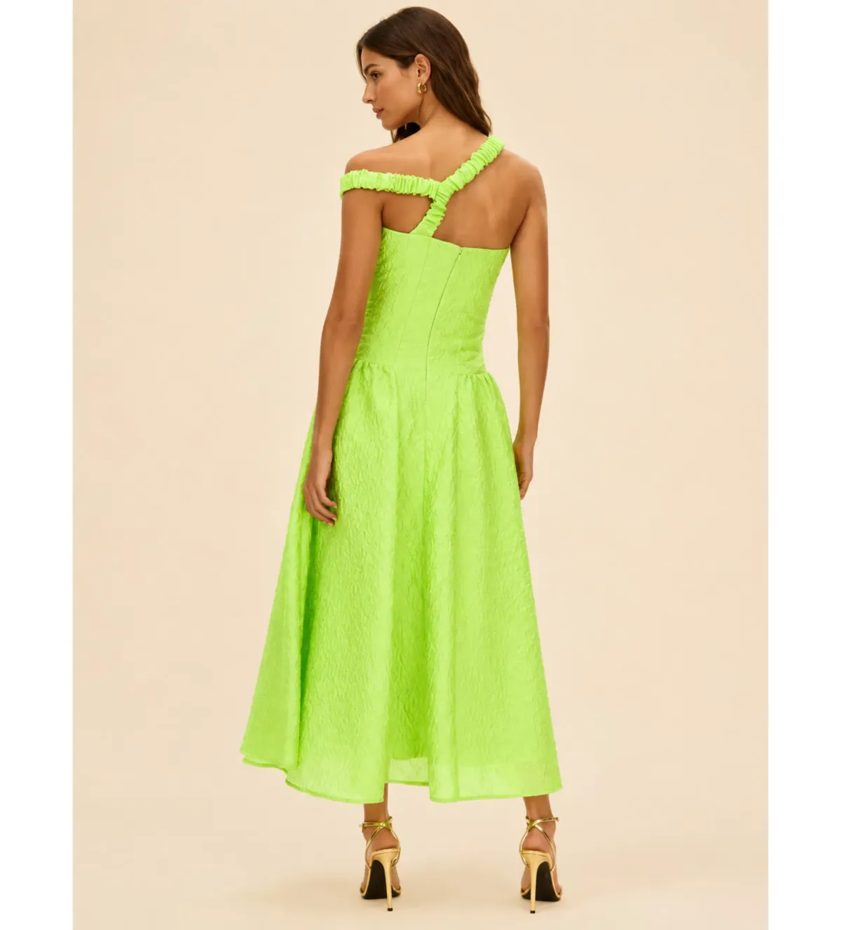 Rachel Gilbert Elley Midi Dress in Green Size 6/AU18 - Image 2