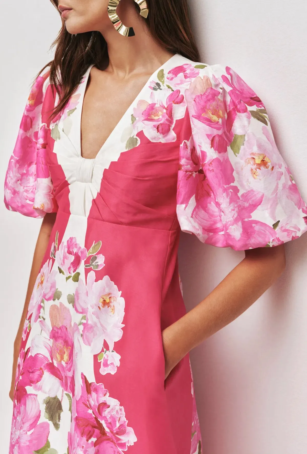 OVERFLOW KNOTTED MIDI DRESS - Image 2