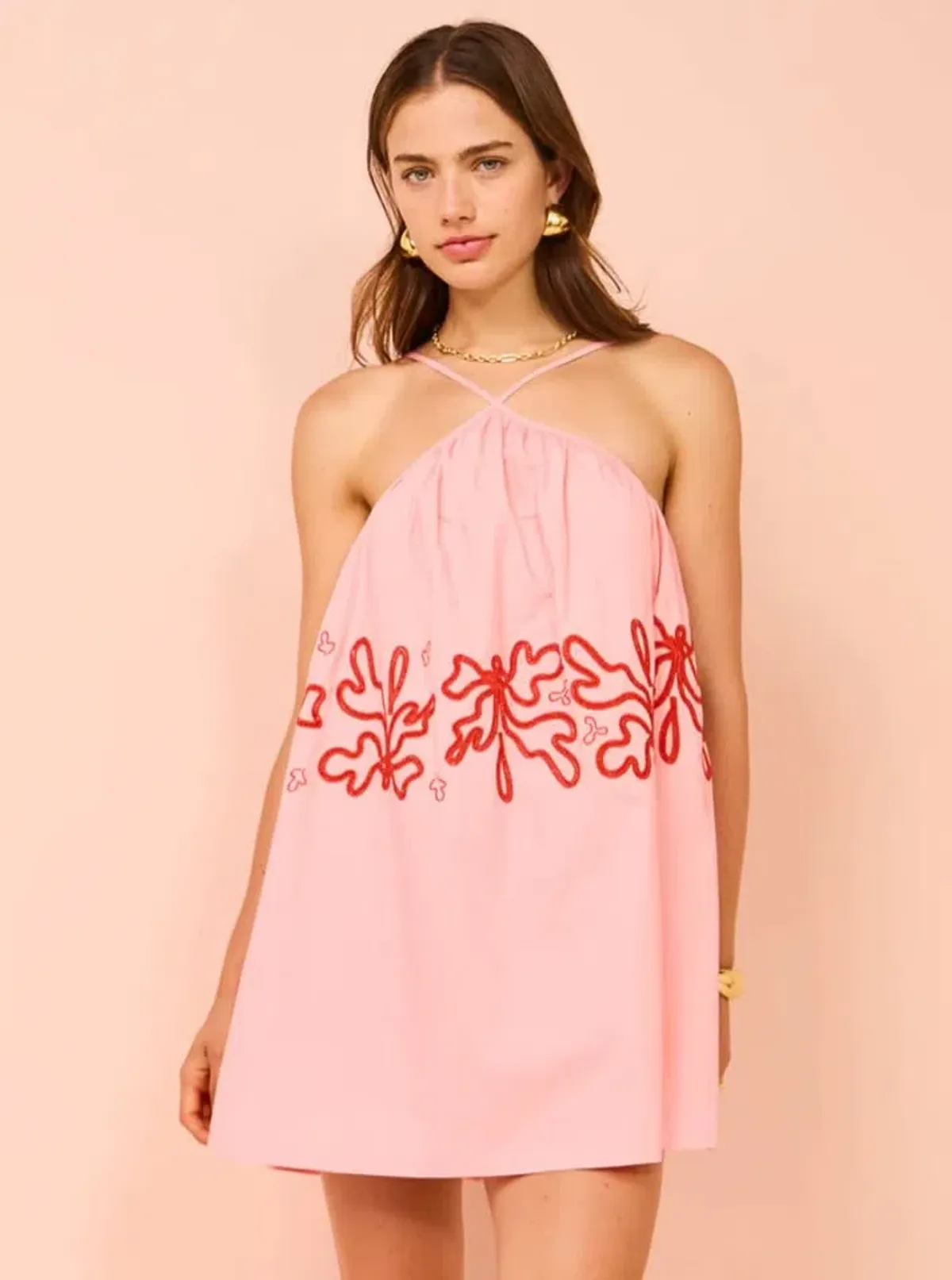 Mon Renn Mystique Mini Dress in Strawberry Swirl Size 6 - Image 2