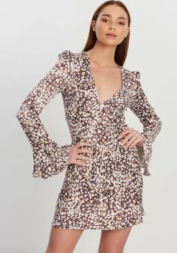Shona Joy - Frill Cuff Bias Mini Dress - Size 12 for rent on The Volte - image 1