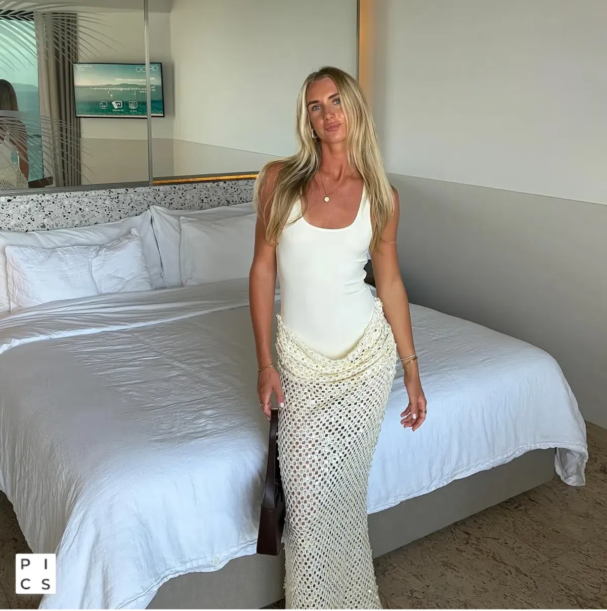 Benni Ariel Maxi Dress in Shell Size 8 AU / S - Image 4