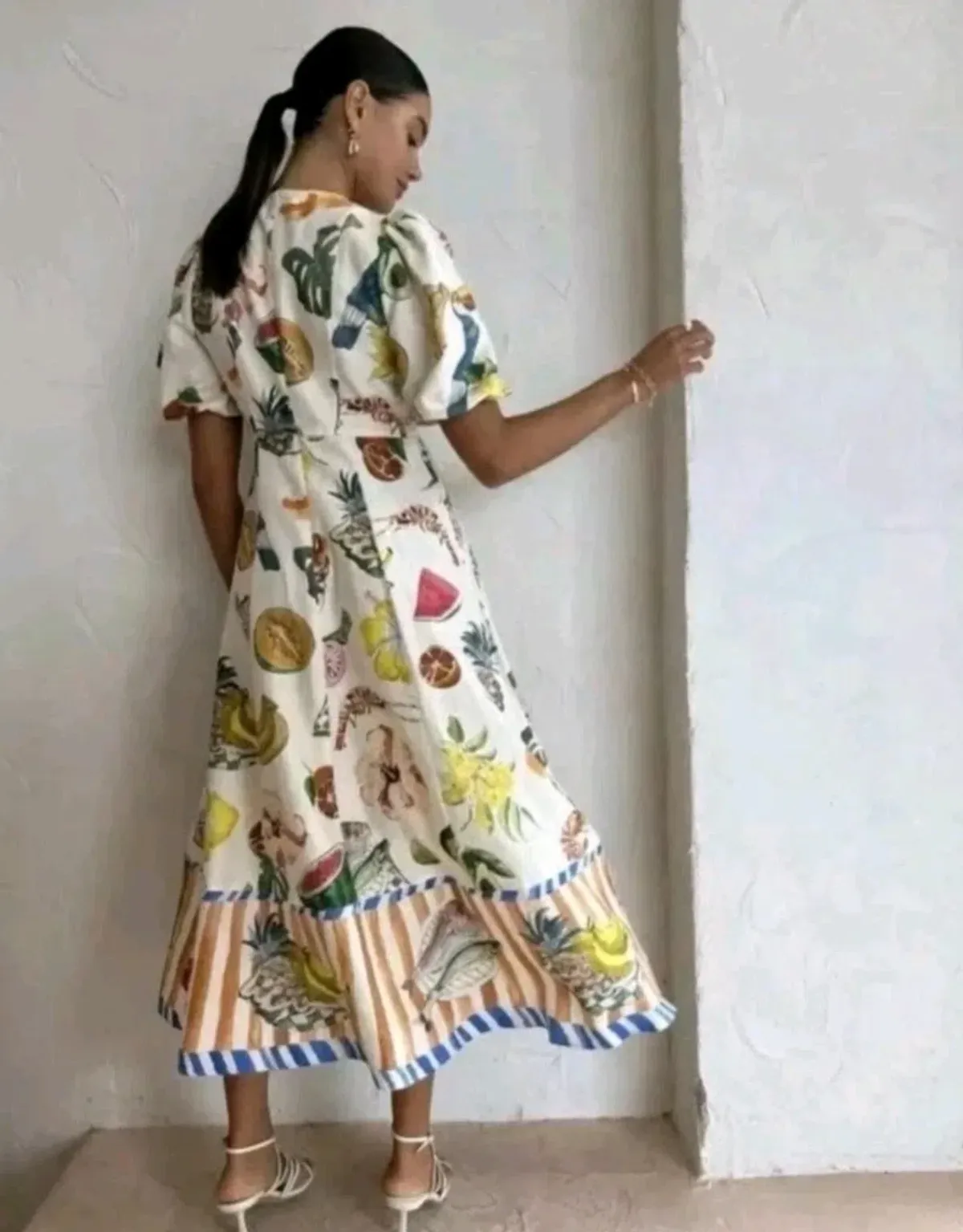 Alemais Theo Midi Dress in Print Size 8 - Image 2