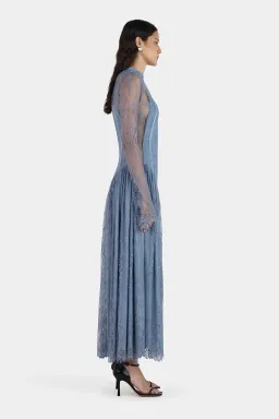 Hansen And Gretel Violetta Lace Dress Steel Grey Size 10 for rent on The Volte - image 5