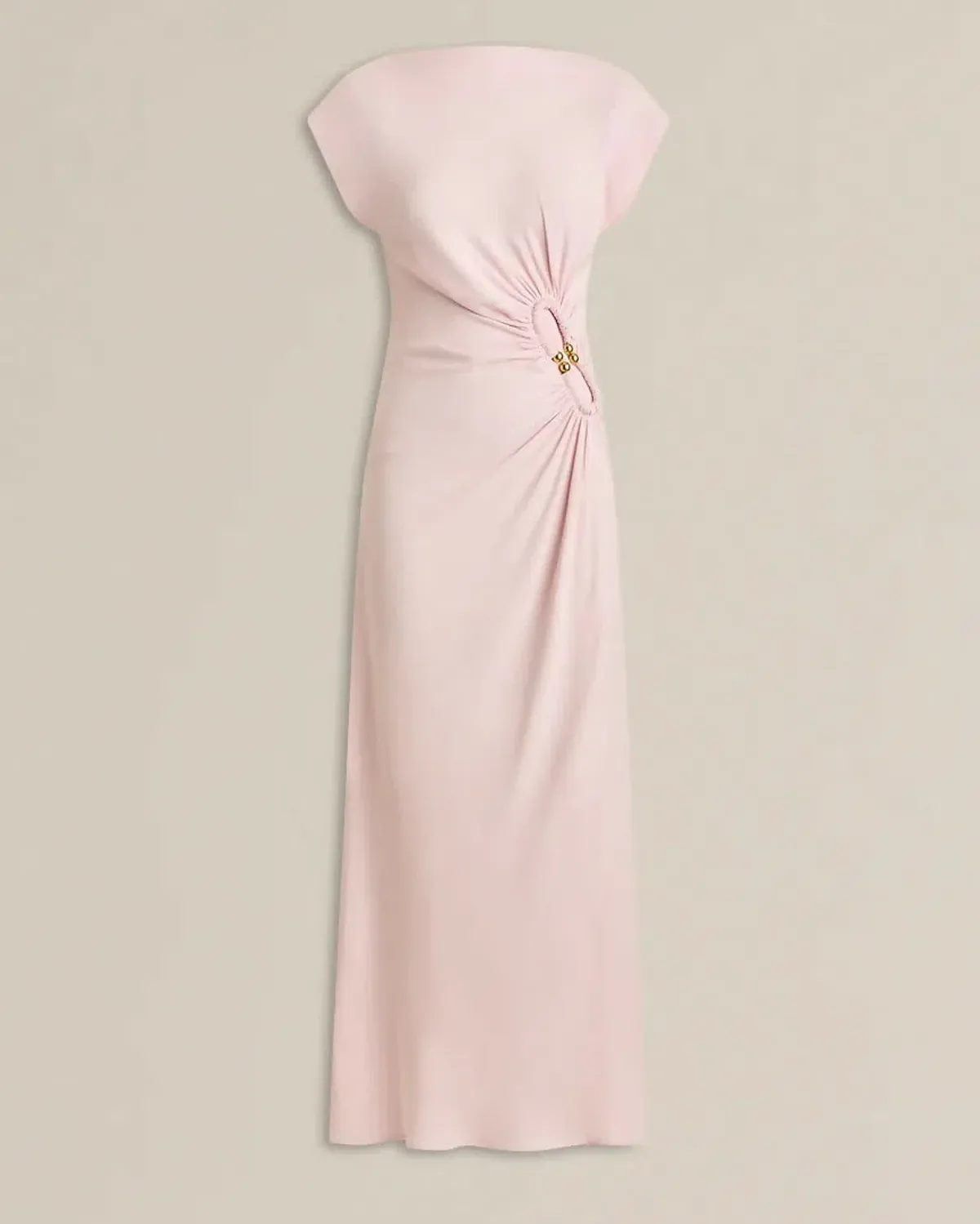 Scanlan Theodore Turban Ring Full Length Dress Pink Size S / AU 8 - Image 4