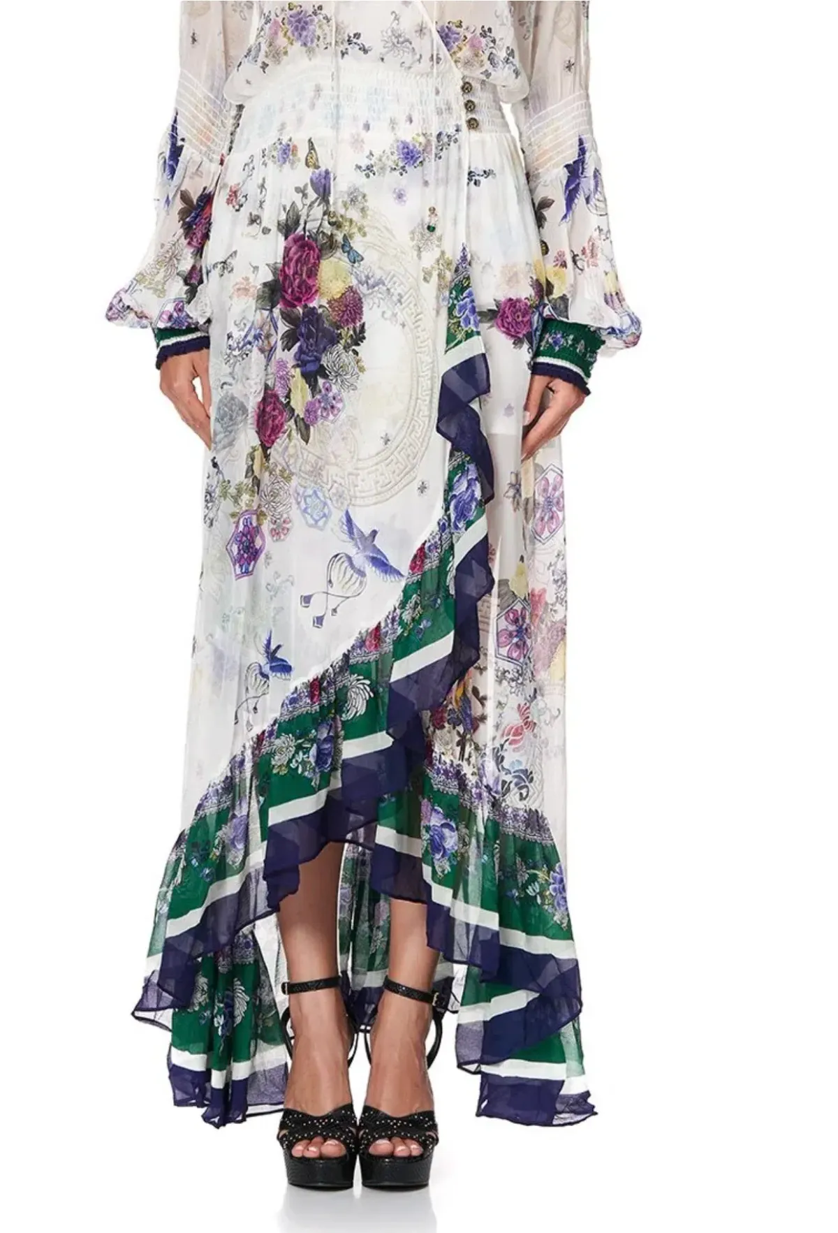 Camilla Gentle Moon Blouson sleeve Wrap Dress Size XL NWT RRP $ 899 - Image 8