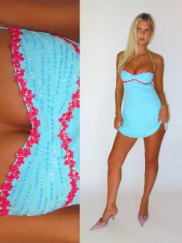 I am Delilah Delilah Mini Dress in Sapphire Size Small for rent on The Volte - image 2