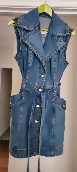 Aje denim mini dress for rent on The Volte - image 2