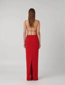 Effie Kats Gabi Gown - Red for rent on The Volte - image 3