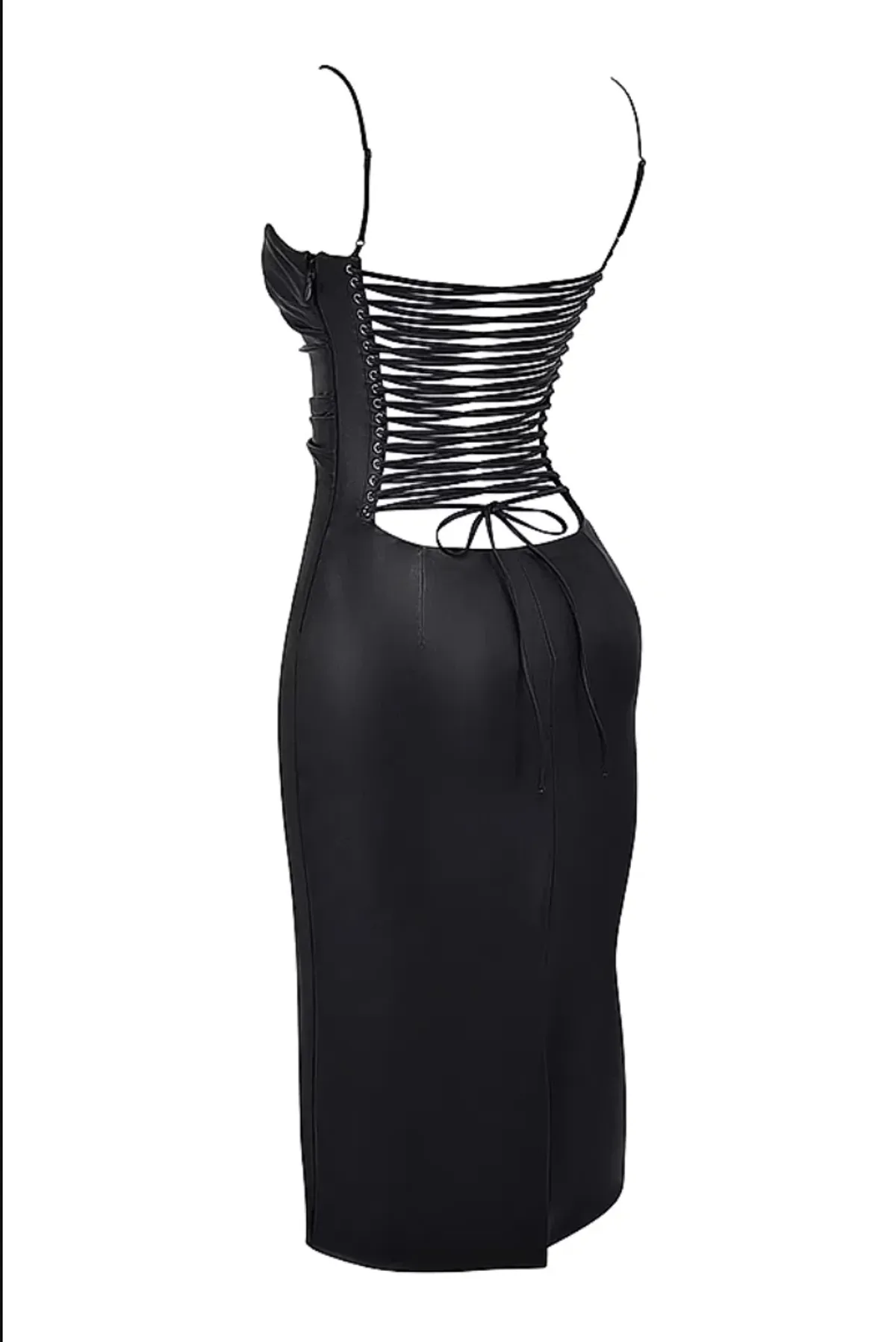 House of CB Jalena leather dress, size S - Image 4