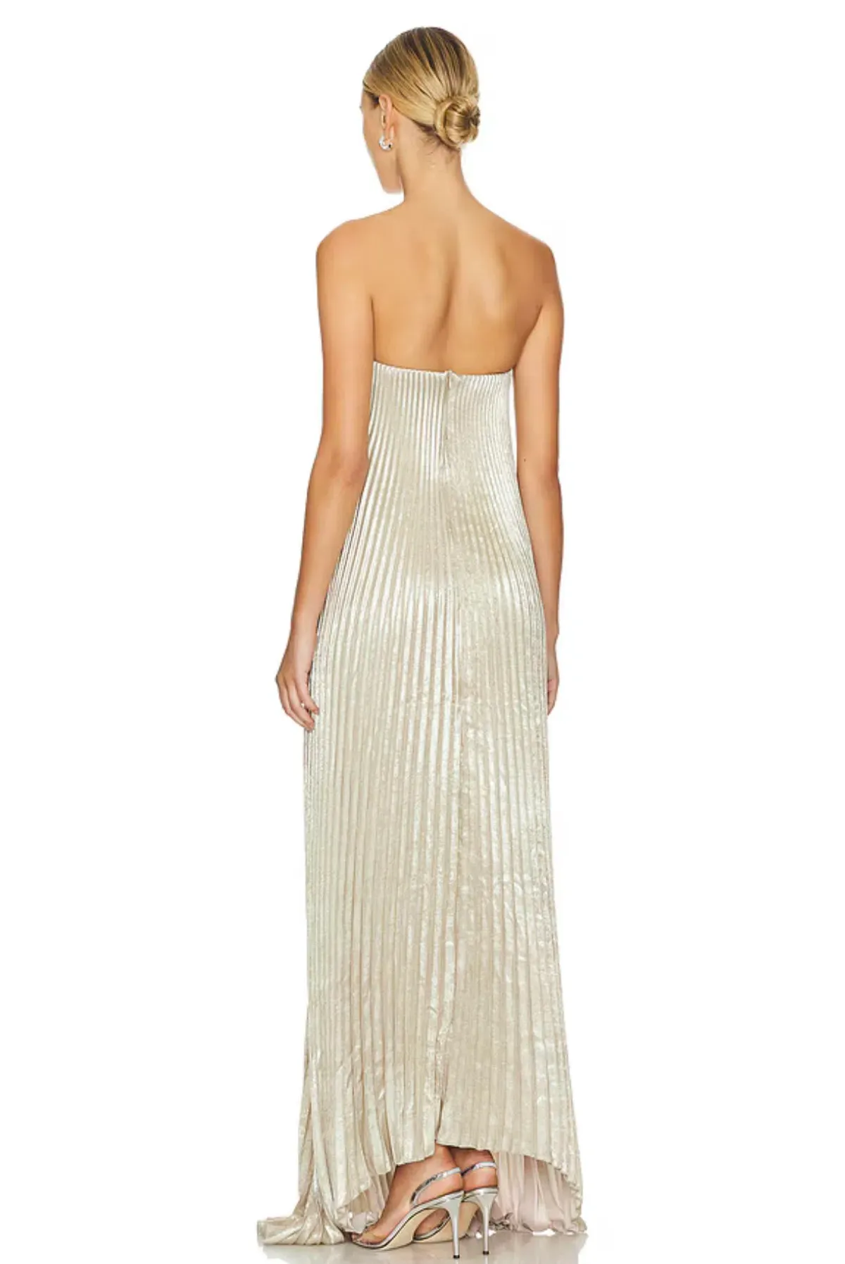 L’IDEE Black Tie Gown- Gold Shimmer Size 10 - Image 2