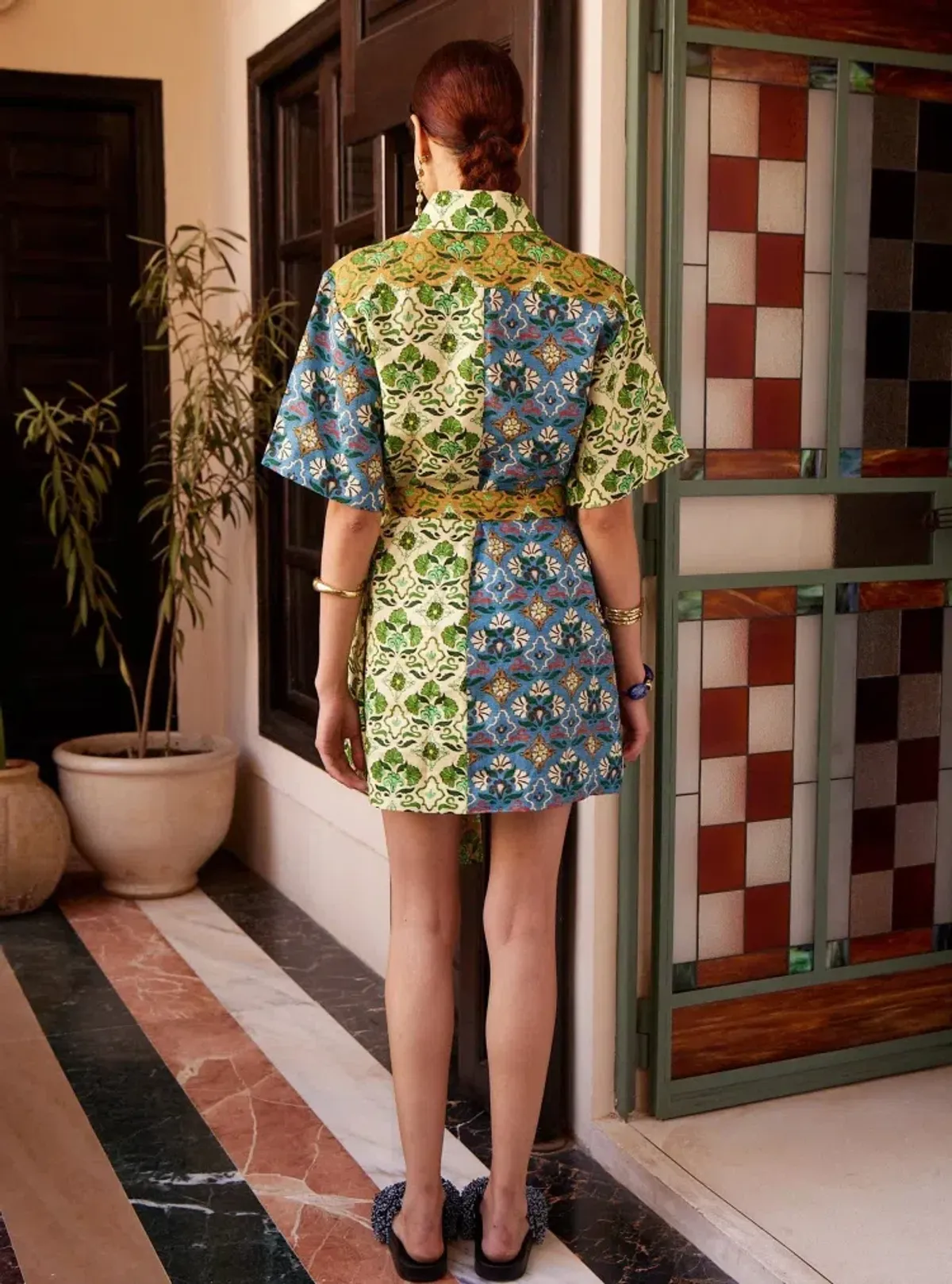 Alemais Ali Spliced Mini Dress Size 12 - Image 2