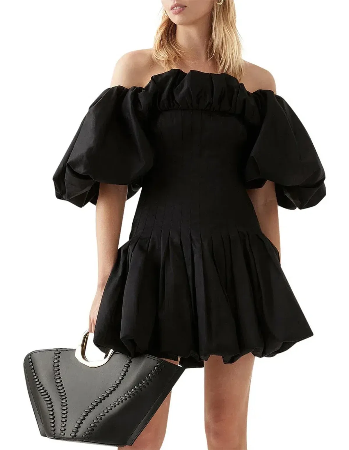 AJE ARLES OFF SHOULDER MINI DRESS SIZE 8 - Image 1