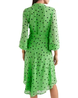 Ganni Polka Dot Wrap Dress size 40 for rent on The Volte - image 3