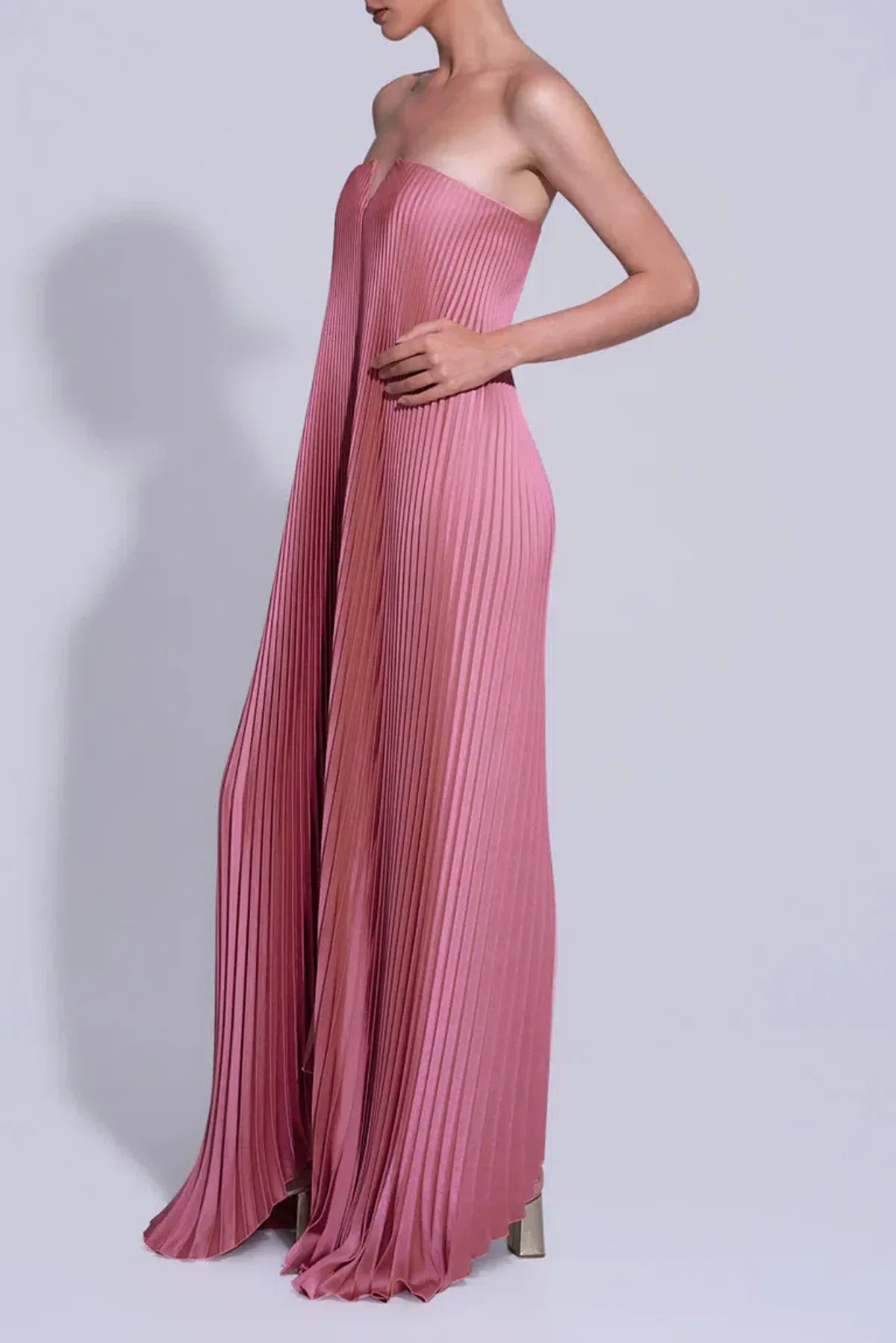 Lidee Black Tie Maxi Gown Dusty Rose Size AU 12 - Image 2