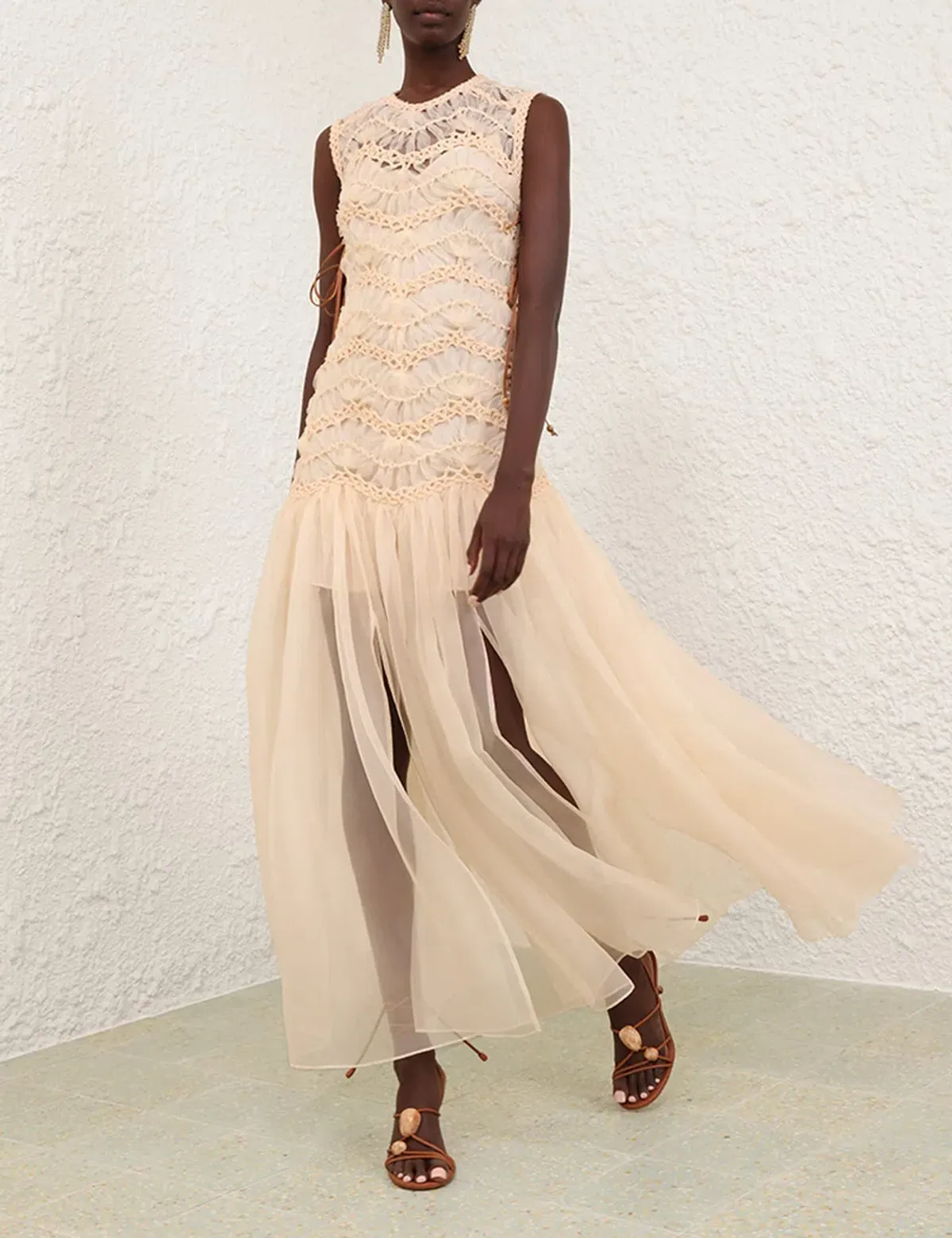 Zimmermann Illuminate Macramè Maxi Dress - Image 3