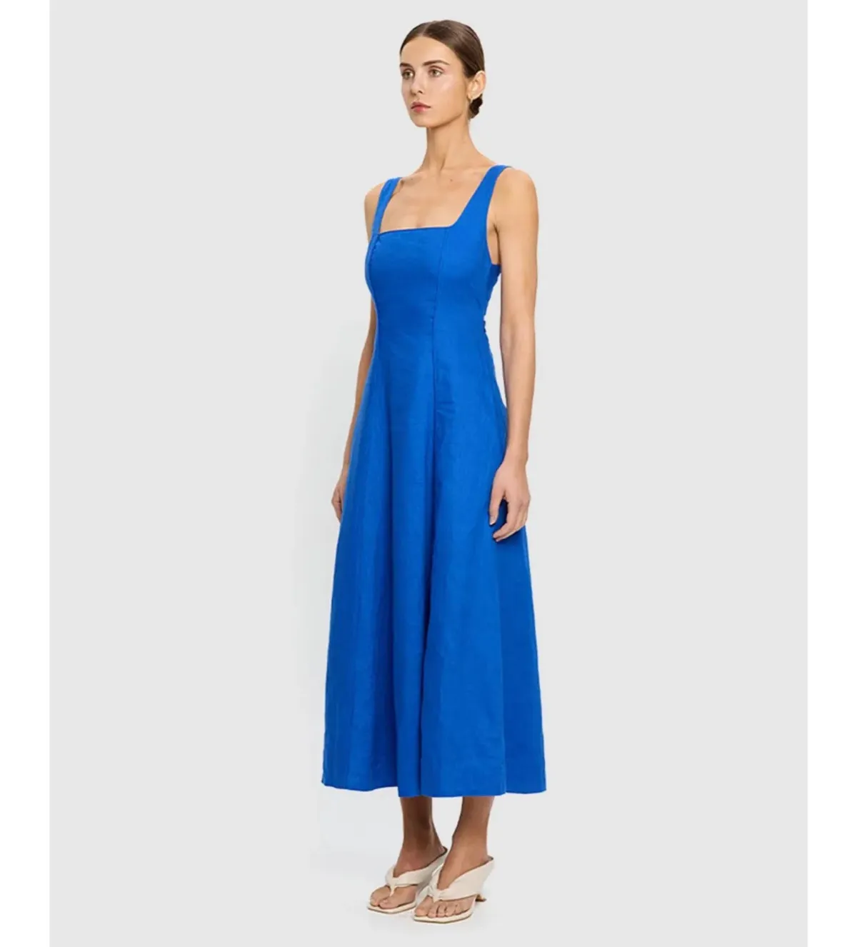 Kivari Elise Midi Dress Cobalt Size AU 10 - Image 2