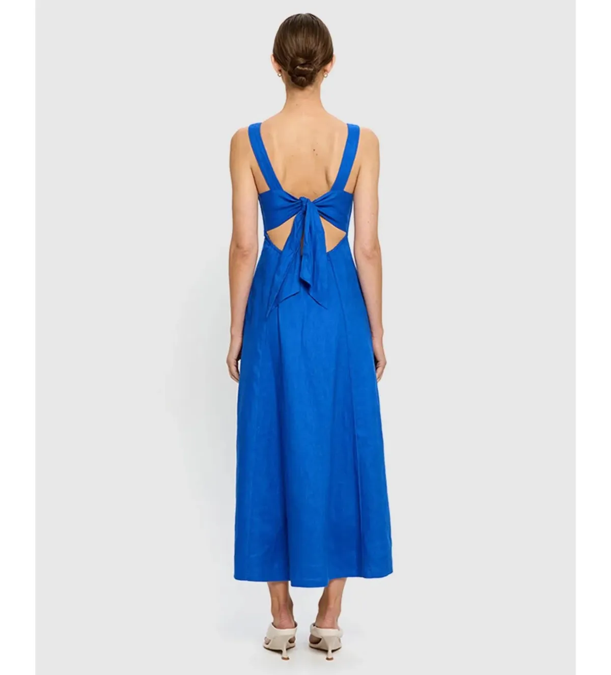 Kivari Elise Midi Dress Cobalt Size AU 10 - Image 3