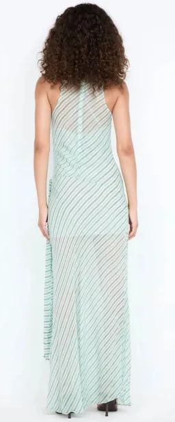Bec + Bridge ALGARVE COWL NECK MAXI DRESS - MINT SLICE STRIPE for rent on The Volte - image 3