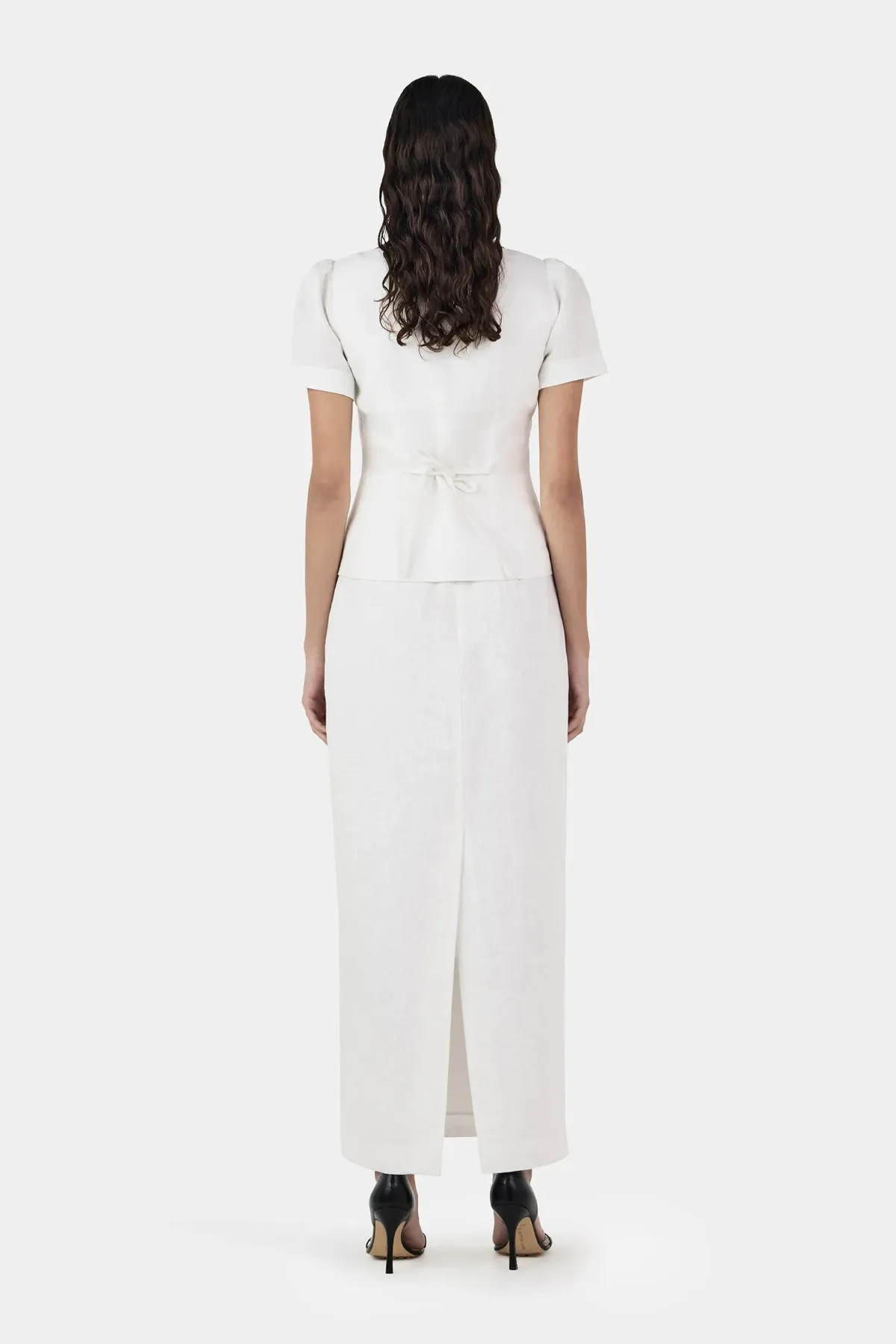 Hansen And Gretel Sellar Linen Top Ivory Size 8 - Image 2