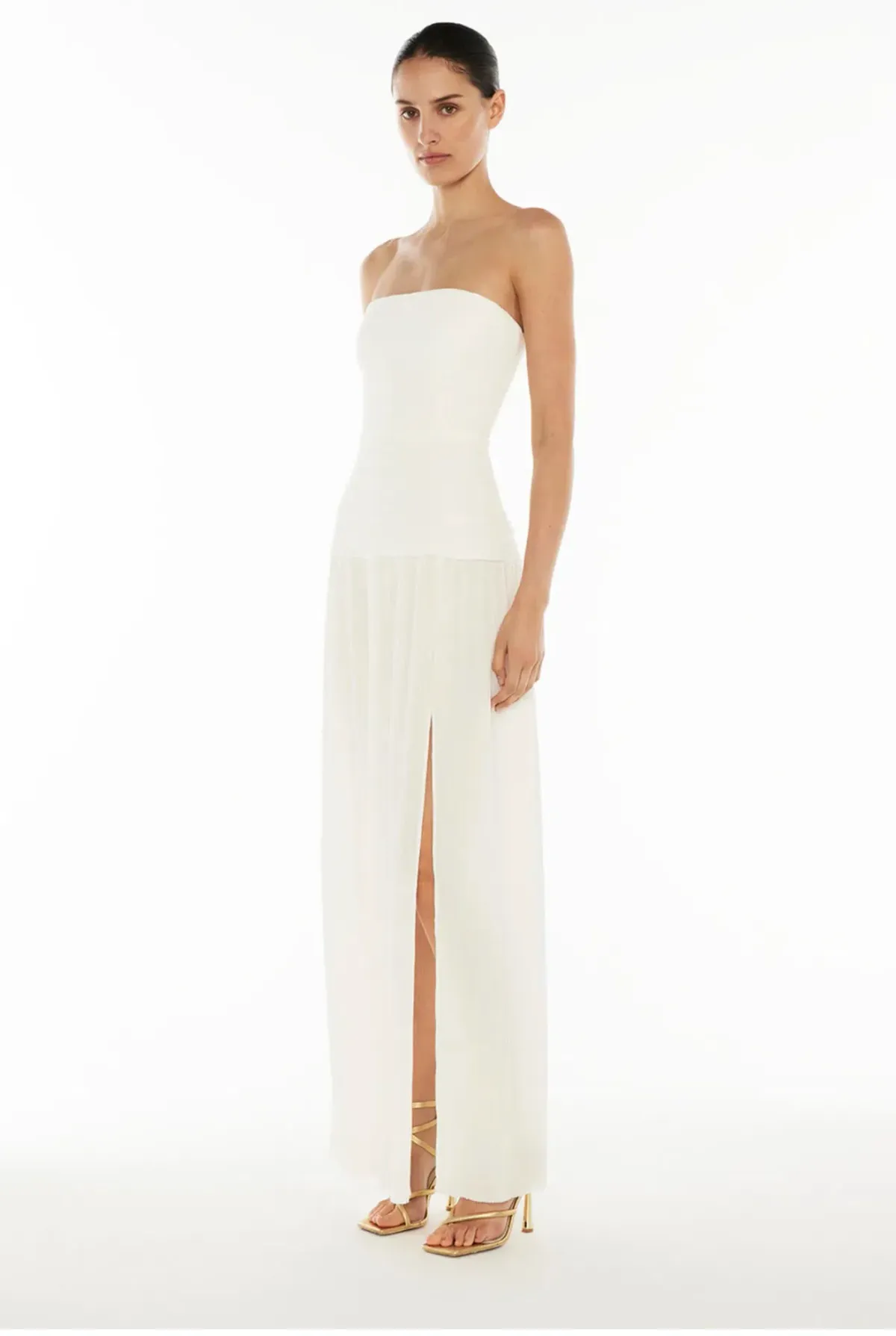 Manning Cartell Double Time Pleat Strapless Dress size 10 - Image 2
