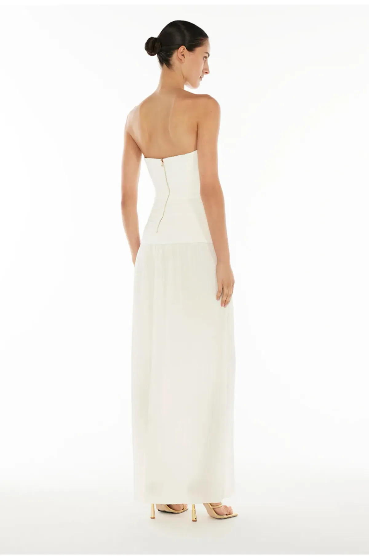 Manning Cartell Double Time Pleat Strapless Dress size 10 - Image 4