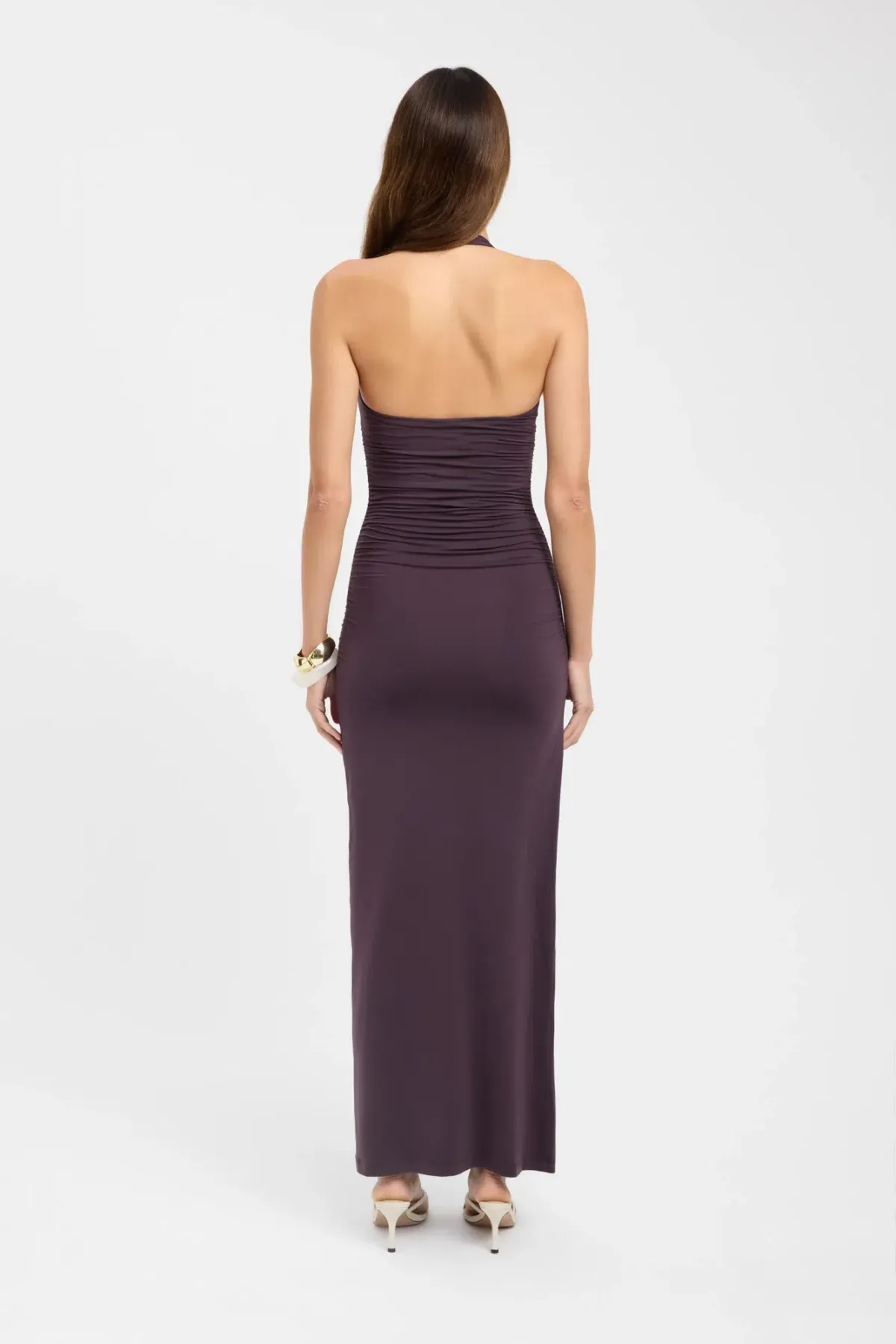 Kookai Hailey Halter Dress in Brown Size XS/S - Image 3
