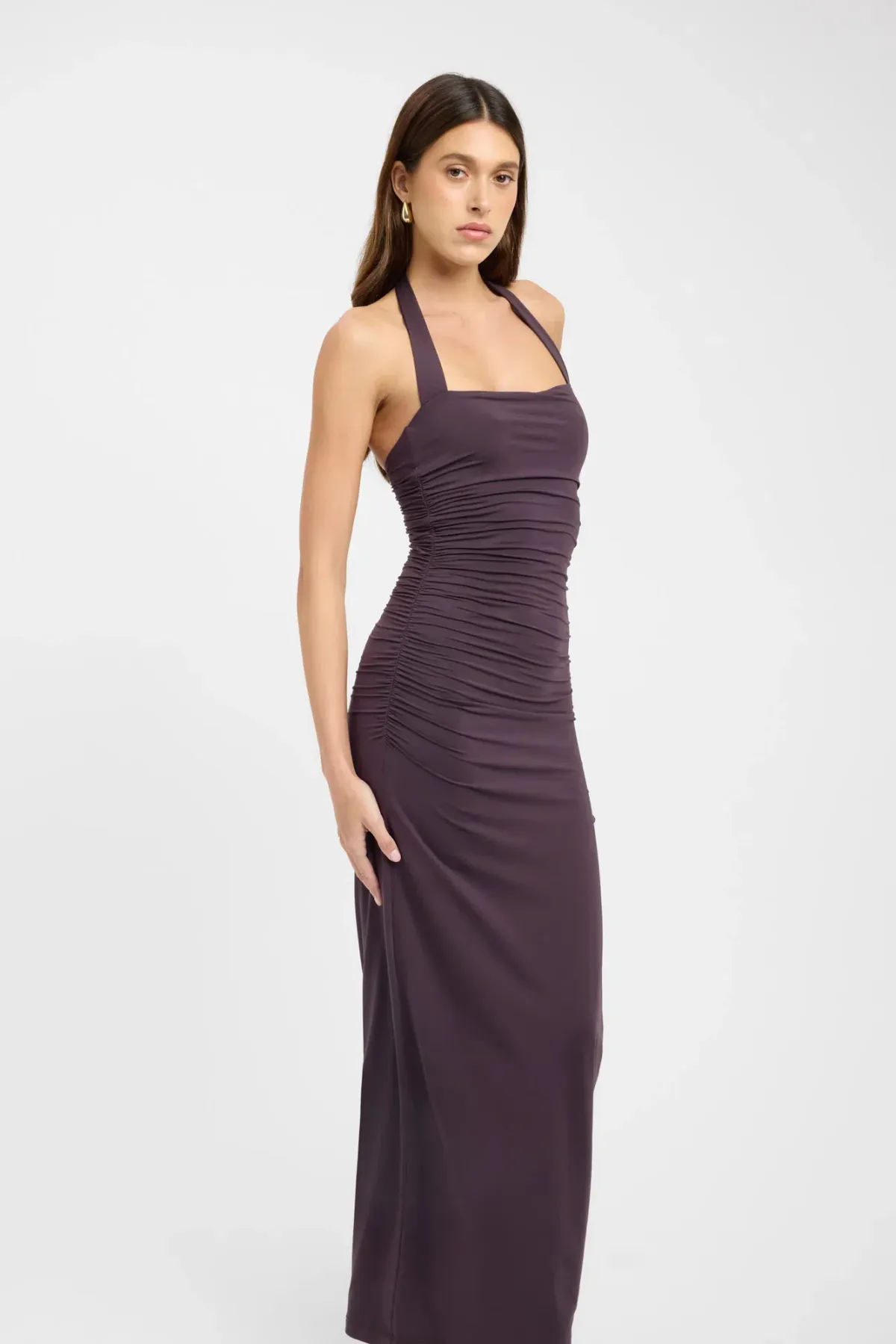 Kookai Hailey Halter Dress in Brown Size XS/S - Image 2