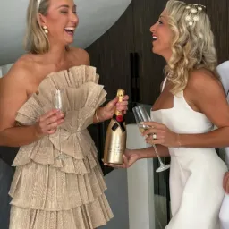 Aje Kyra Mini Dress In Gold Size 10 for rent on The Volte - image 3