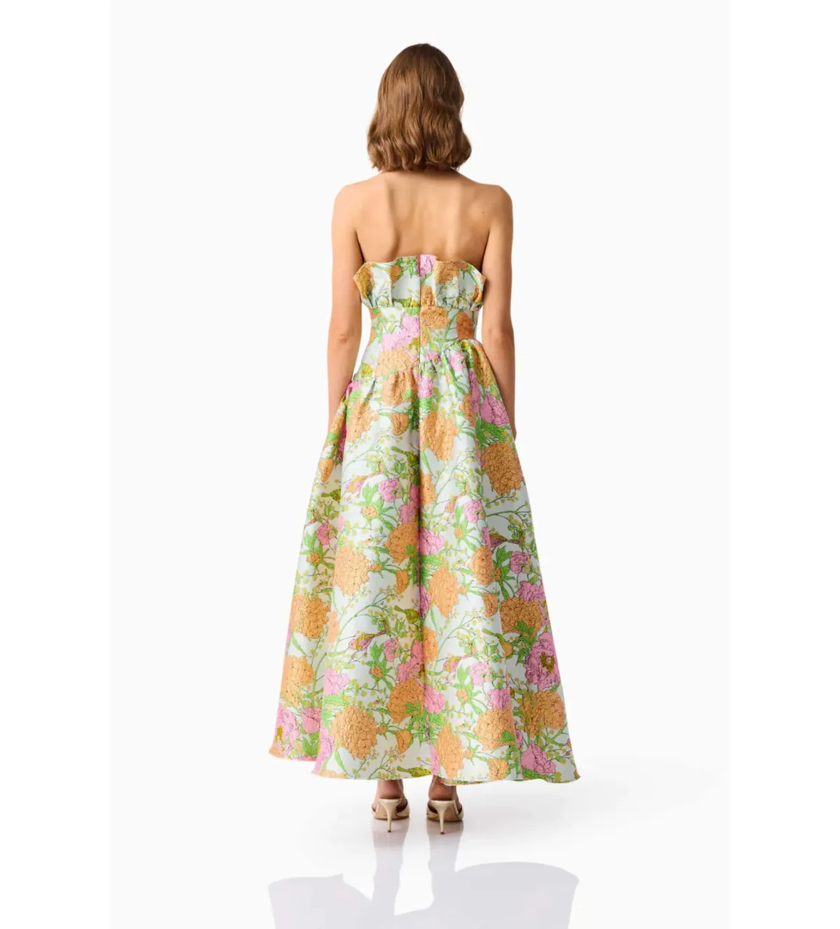Elliatt Laurel Sleeveless Maxi Dress in Green Floral Size 10 - Image 4
