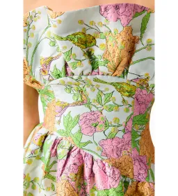Elliatt Laurel Sleeveless Maxi Dress in Green Floral Size 10 for rent on The Volte - image 5