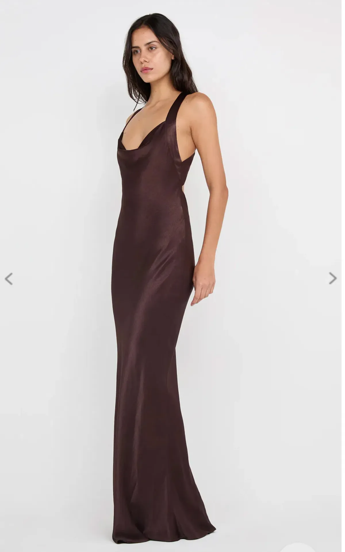Bec & Bridge Gia Halter Maxi Dress brown size 6 - Image 3