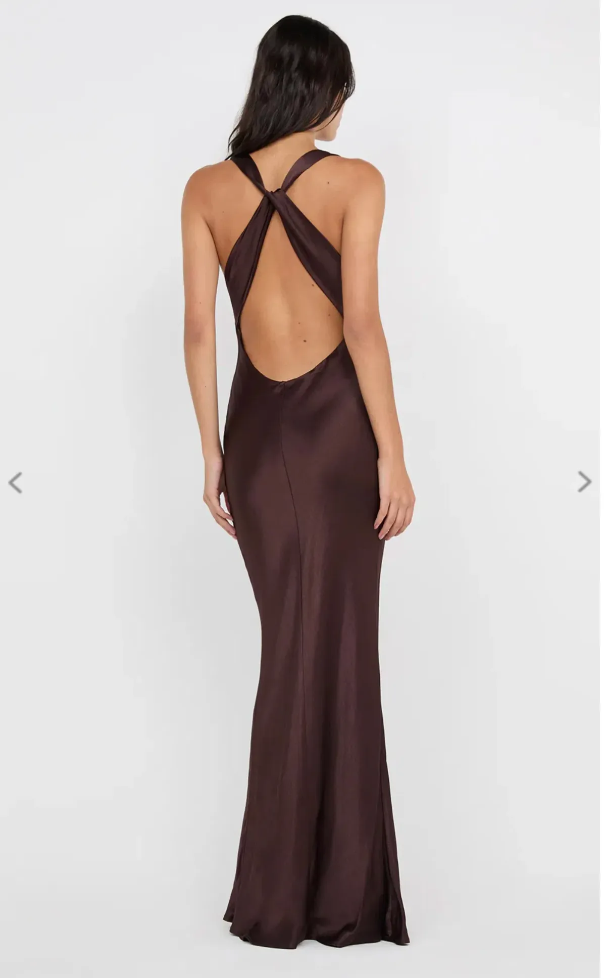 Bec & Bridge Gia Halter Maxi Dress brown size 6 - Image 4