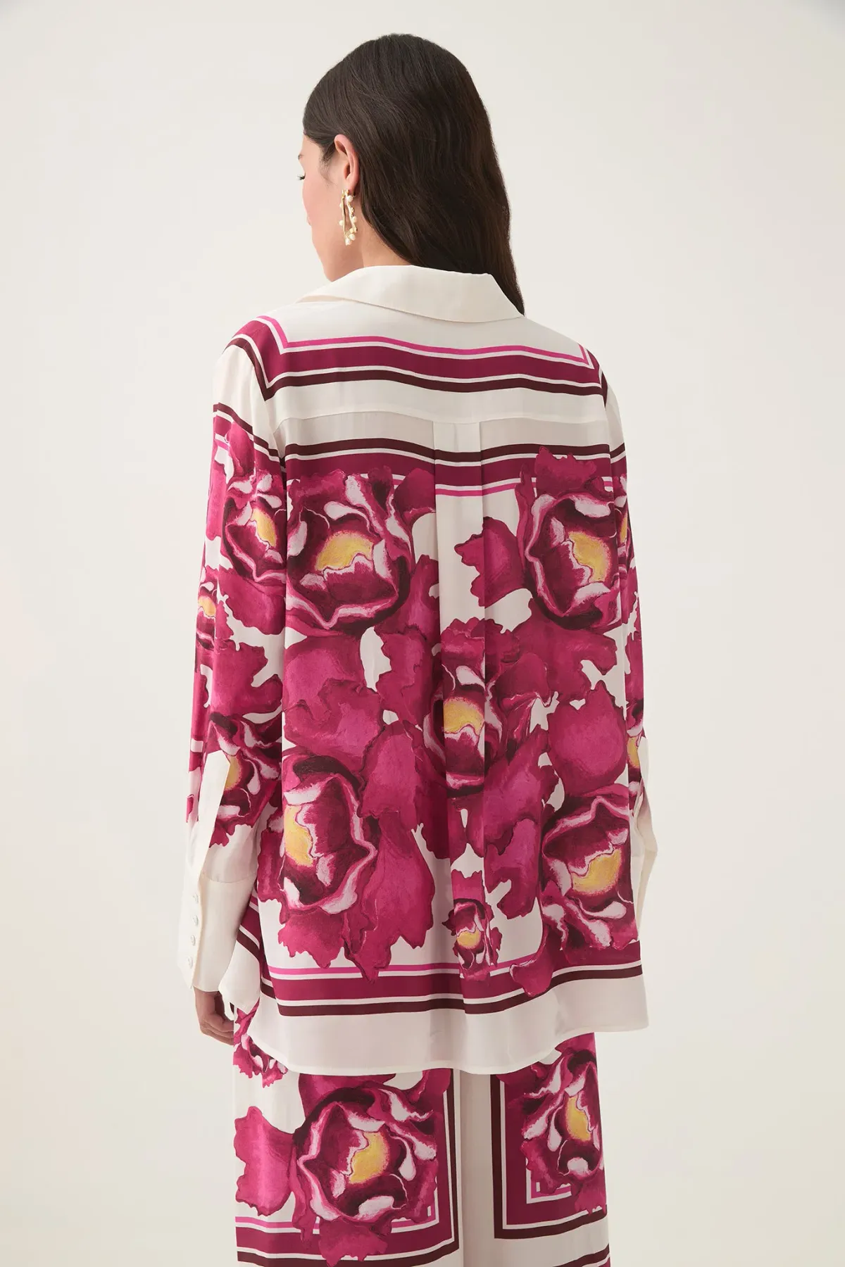 AJE ATOMIC SILK SHIRT AND RELAXED PANTS SET BOLDLY BLOOMING SIZE AU 10 & 12 - Image 6