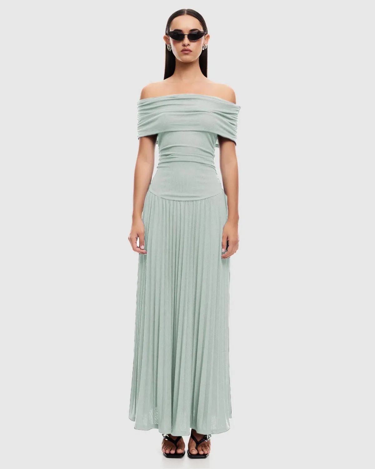 LIONESS Fields of dreams maxi dress Sage size M - Image 1