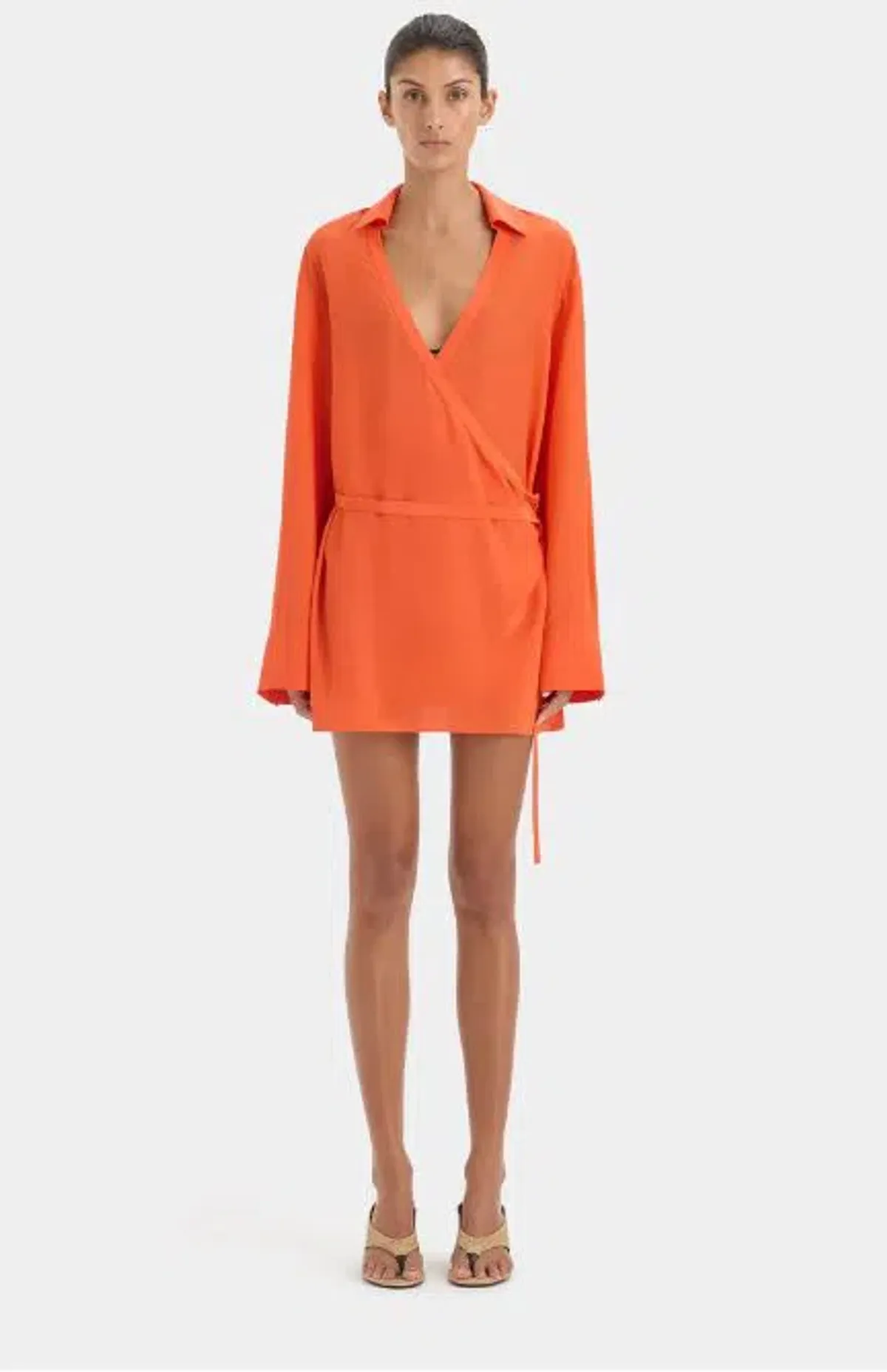 Sir Fresca Mini Dress in Burnt Red Size 8 - Image 1