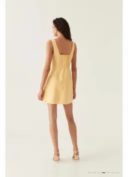 Aje Energy Mini Dress Marigold Size 8 for rent on The Volte - image 2