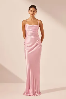 LA LUNE LACE BACK MAXI DRESS | PEONY for rent on The Volte - image 1