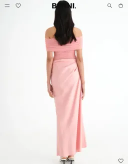 Benni nico off shoulder maxi pink for rent on The Volte - image 3
