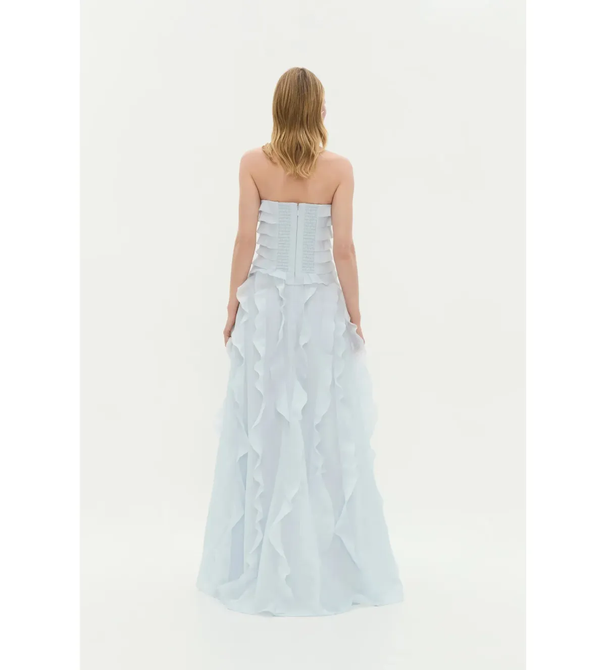 Aje Allairie Maxi Dress Gown in Blue Size AU 8 - Image 3
