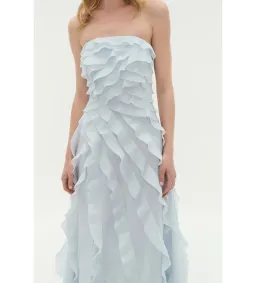 Aje Allairie Maxi Dress Gown in Blue Size AU 8 for rent on The Volte - image 4