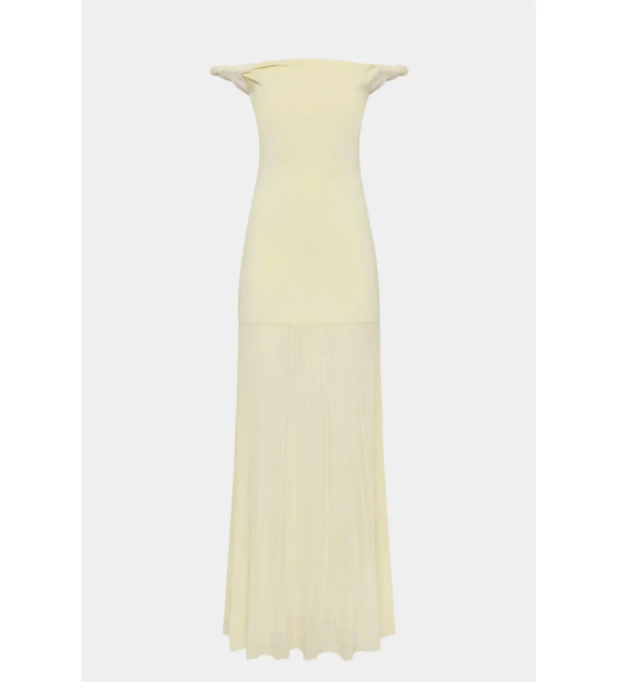 Sir the Label Elia Off Shoulder Twist Dress in Lemon Sorbet Size 10 - Image 4