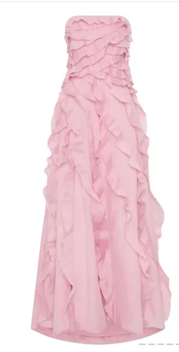 Pink Aje Allairie Gown, size 10 for rent on The Volte - image 2