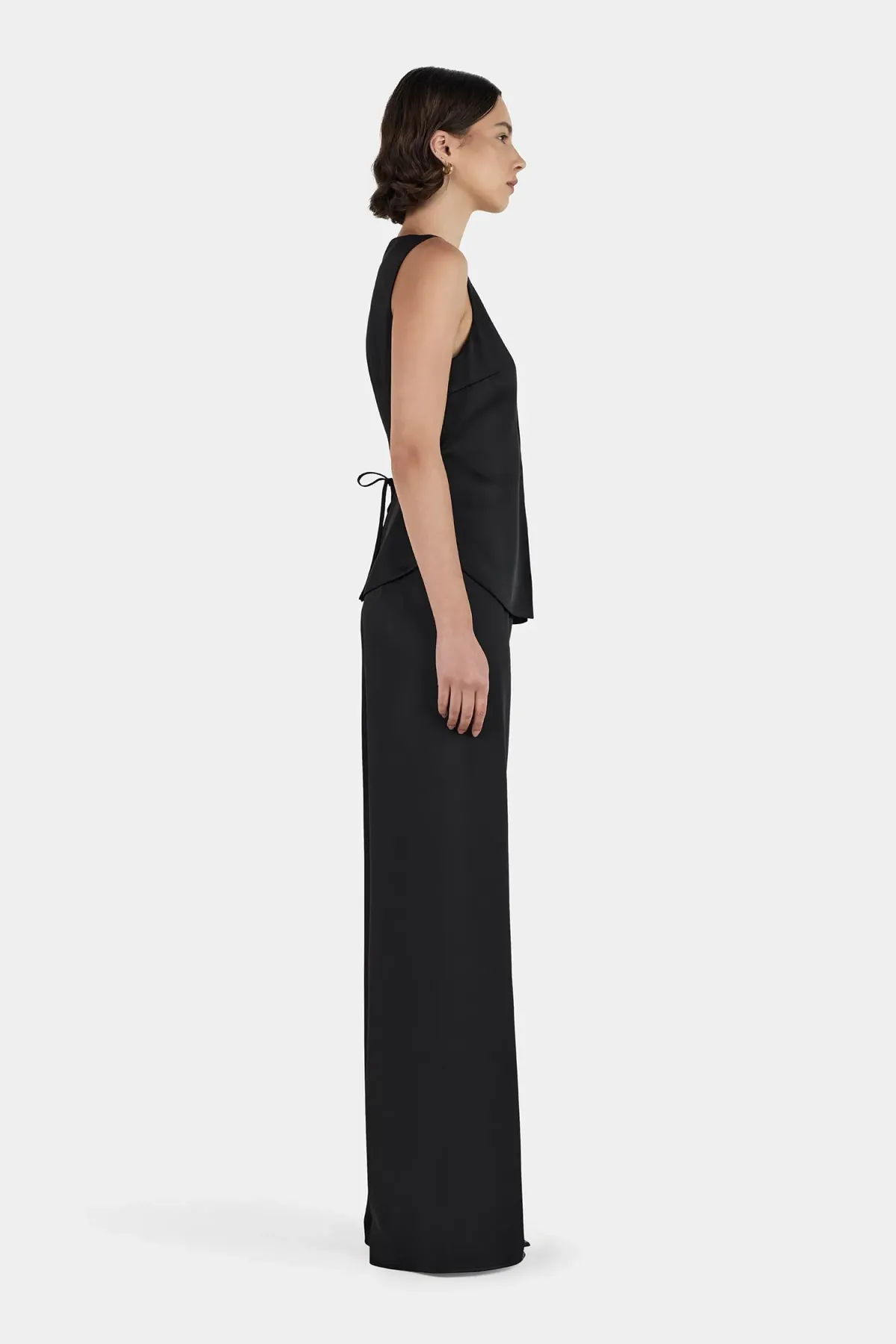 Hansen And Gretel Rey Satin Vest Black Size 10 - Image 6