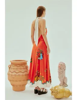 Alemais Rose Halter Dress Size 14 for rent on The Volte - image 2